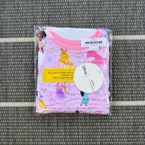 Little Sleepies Disney Princess Garden Bamboo Viscose Two Piece Pajama Set, 7/8